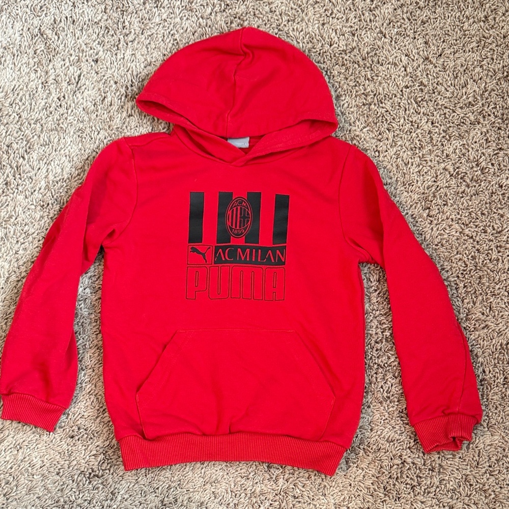 Puma Kids Red AC Milan Hoodie